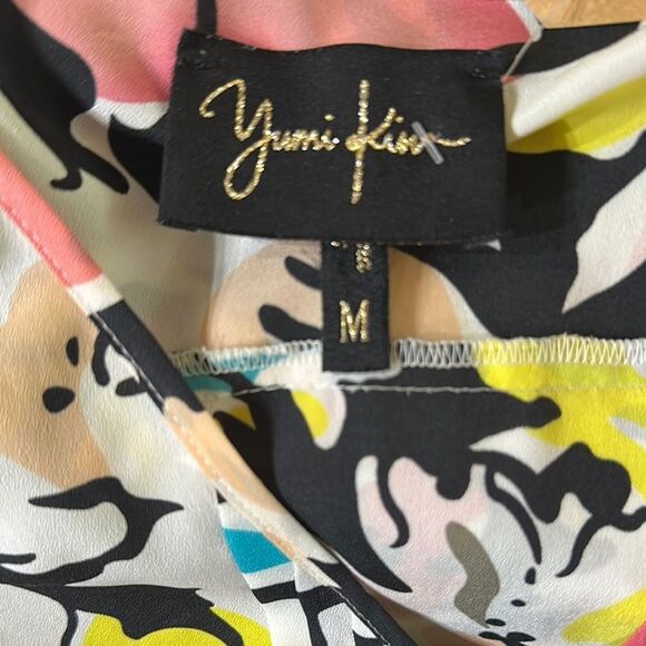 Yumi Kim Floral Multicolor Tiered Women's Top Size Medium - Picture 13 of 14